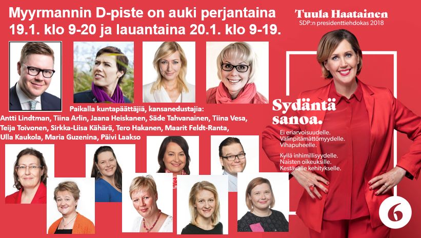 Myyrmannin D-piste aukeaa 19.1.