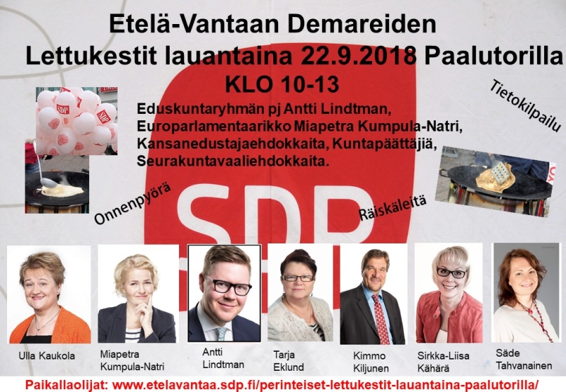 Perinteiset lettukestit lauantaina Paalutorilla