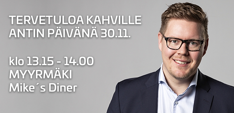 Antti kiertää Antin päivänä 30.11.