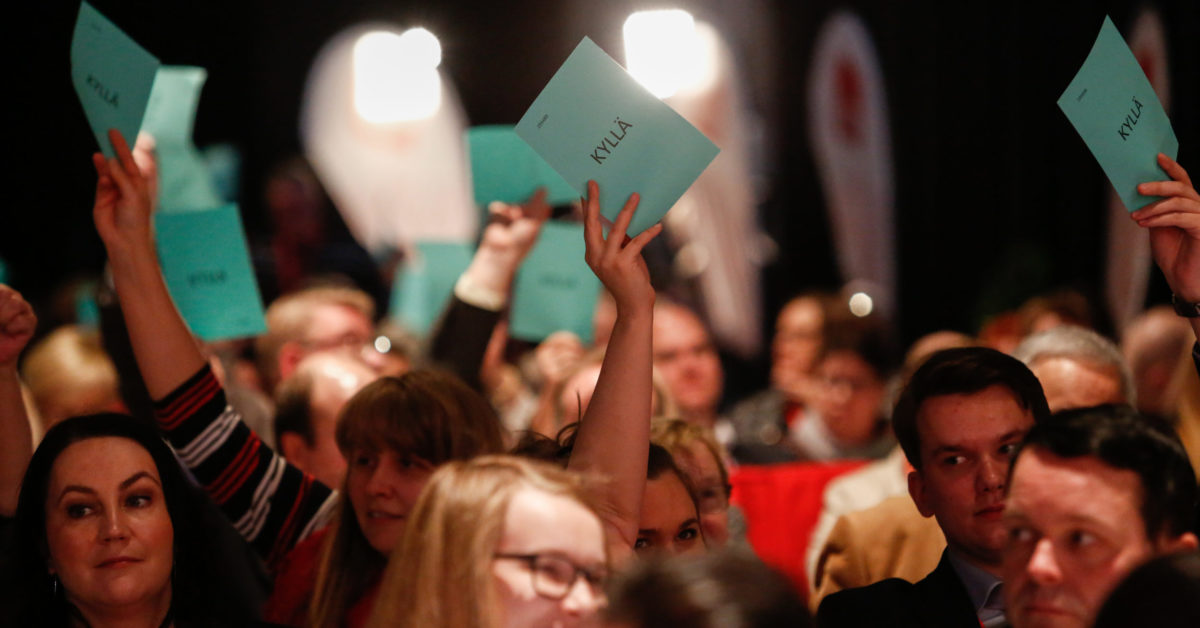 Yhdistyksen ehdokkaat puoluekokousvaaleissa