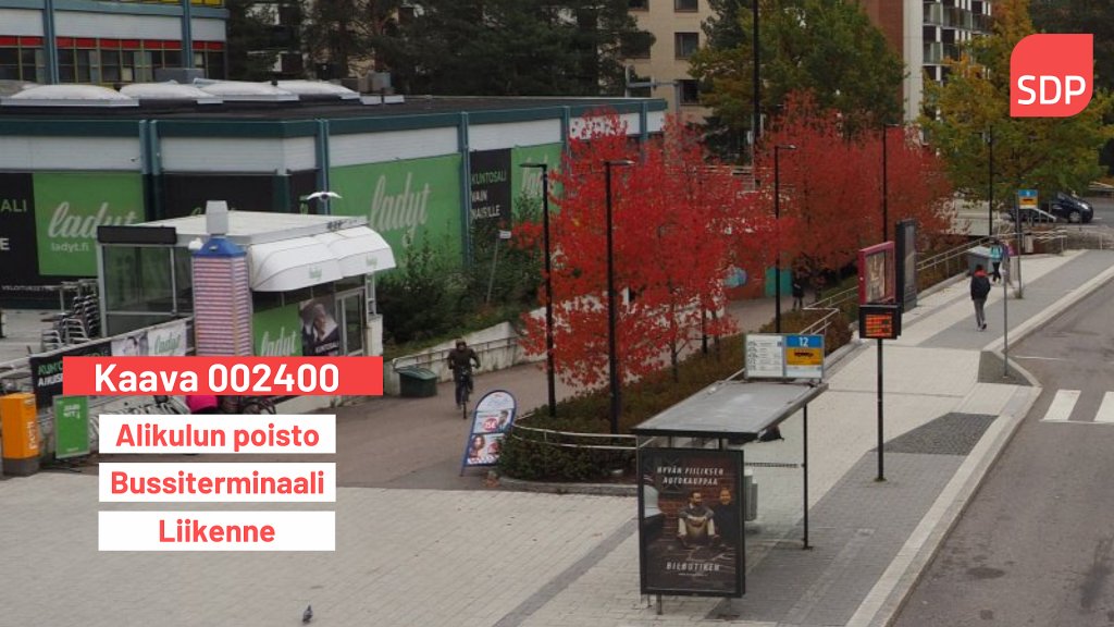 Länsi-Vantaan Sosialidemokraatien mielipide asemakaavan muutokseen nro 002400 osallistumis- ja arviointisuunnitelman täydennys