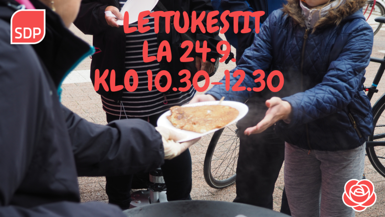 Lettukestit lauantaina 24.9. Paalutorilla