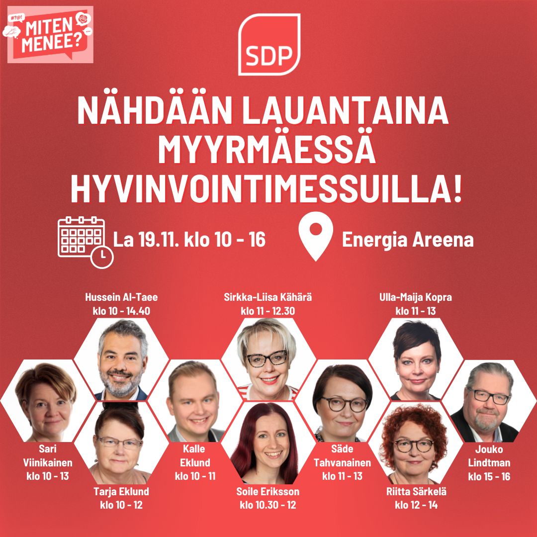 Demarit Hyvinvointimessuilla Myyrmäen Energia-areenalla la 19.11. klo 10-16