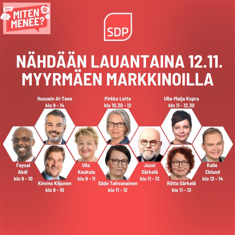 Vantaan Demarit Myyrmäen markkinoilla 12.11.