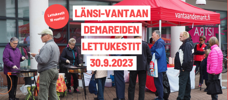 Tervetuloa Länsi-Vantaan Demareiden perinteisille lettukesteille!