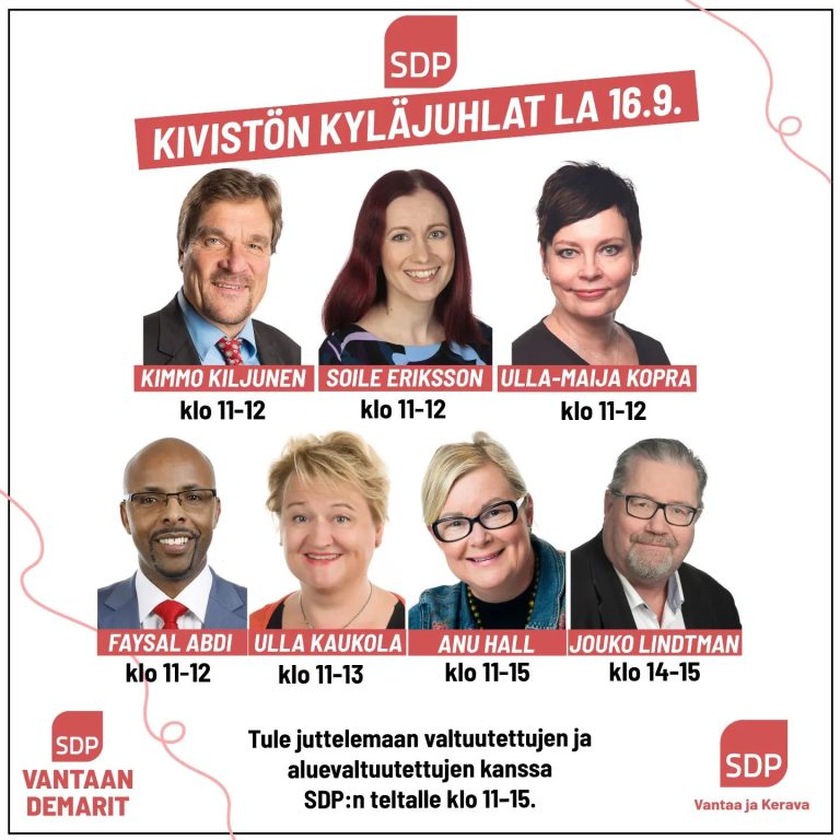 Vantaan demarit Kivistön kyläjuhlilla