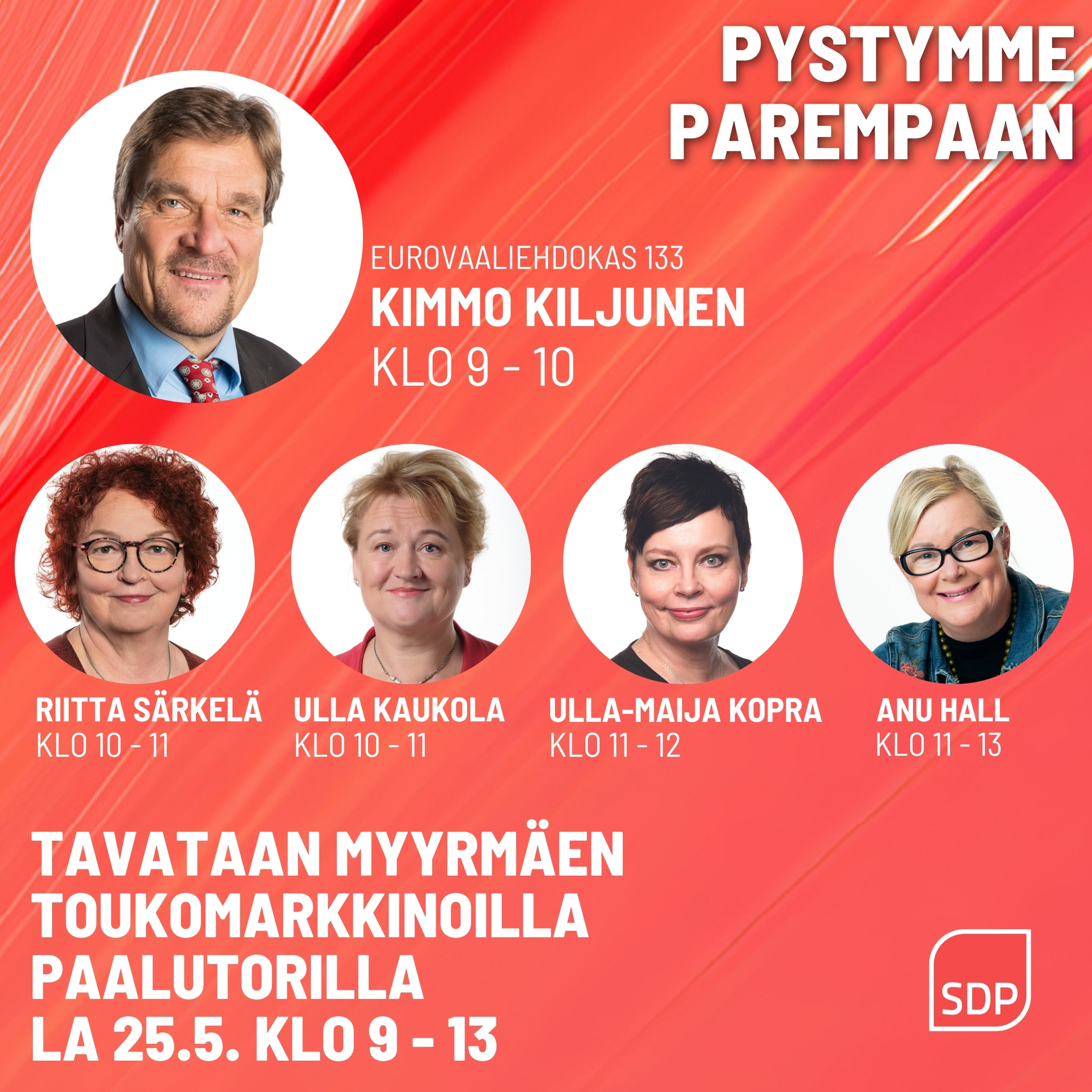 Vantaan Demarit Paalutorilla Lauantaina 25.5.