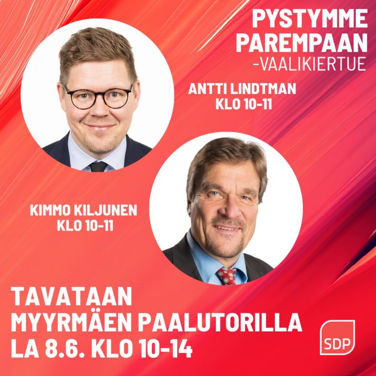 Demarit lauantaina 8.6. Paalutorilla