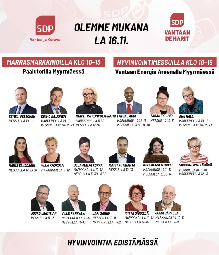 Vantaan Demarit Länsi-Vantaalla Lauantaina!