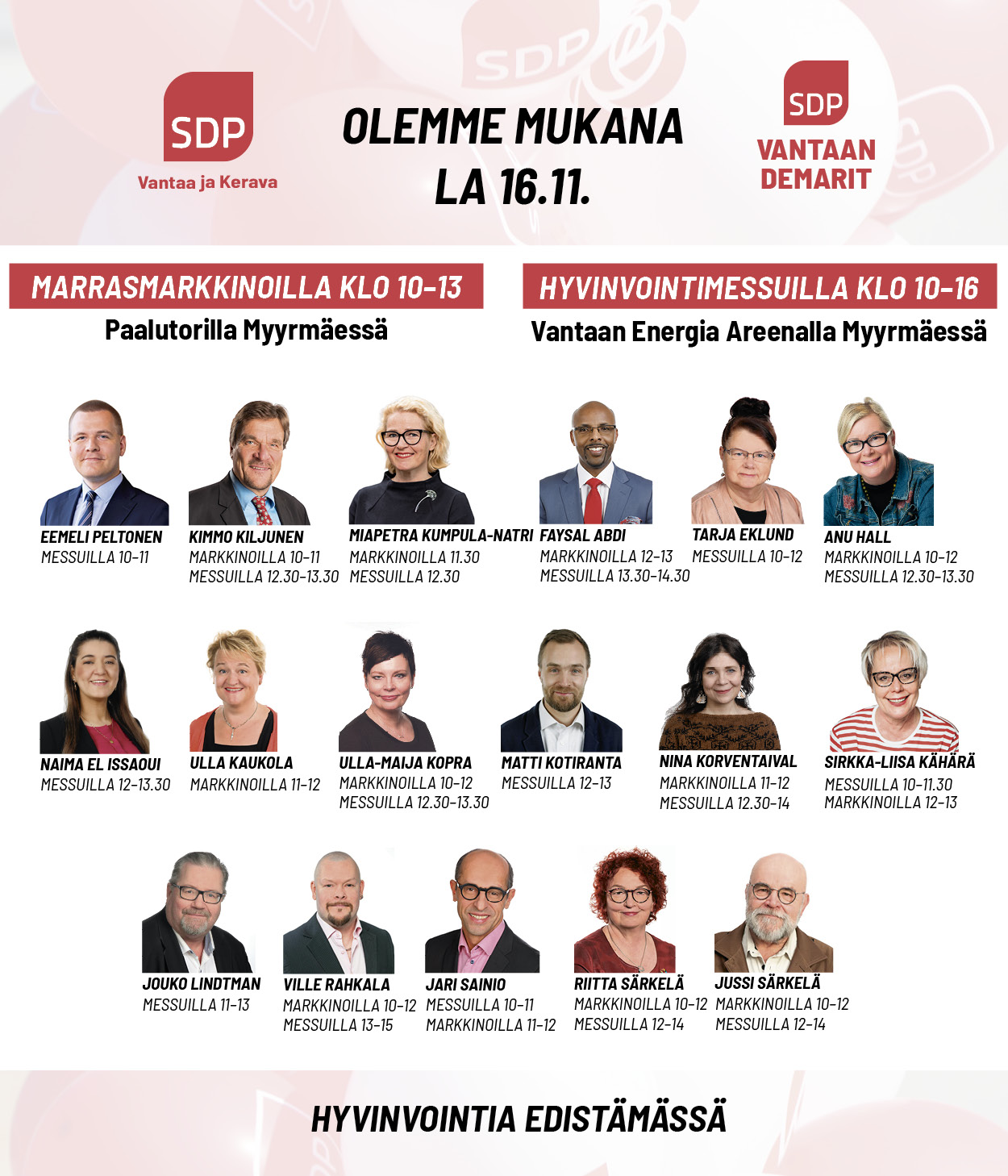 Vantaan Demarit Länsi-Vantaalla Lauantaina!