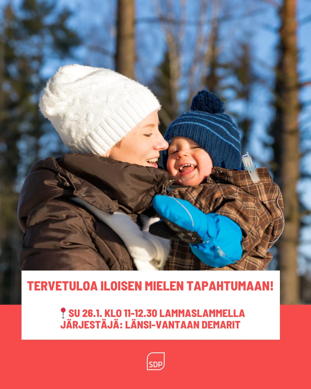 Iloisen mielen tapahtuma Lammaslammella.